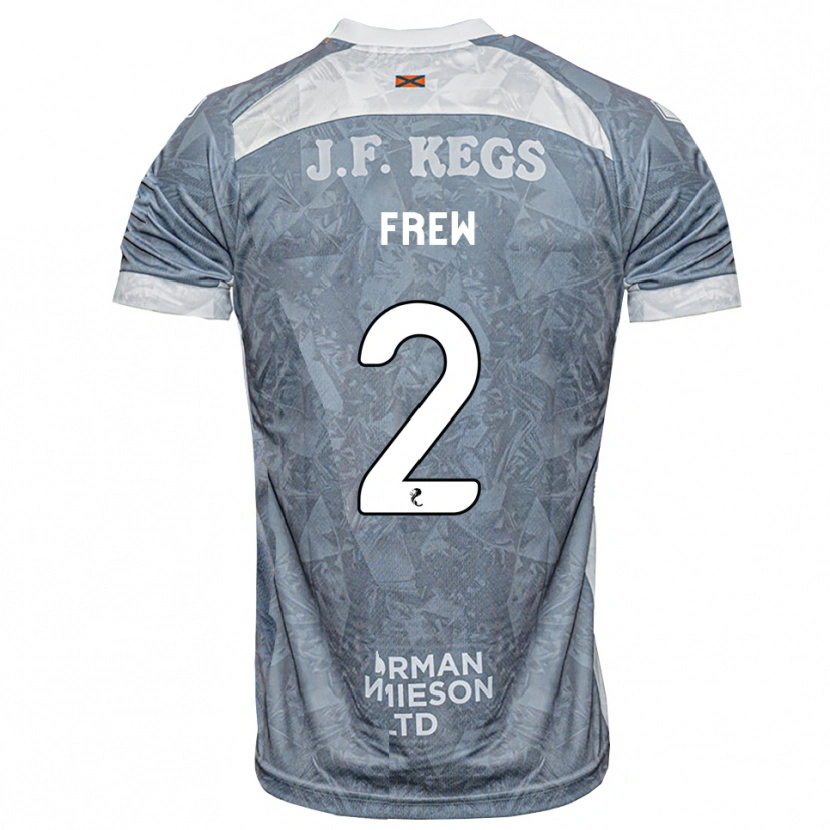 Danxen Kinder Katie Frew #2 Hellgrau Auswärtstrikot Trikot 2026/27 T-Shirt