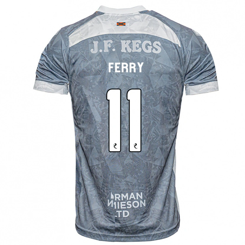 Danxen Kinder Will Ferry #11 Hellgrau Auswärtstrikot Trikot 2026/27 T-Shirt