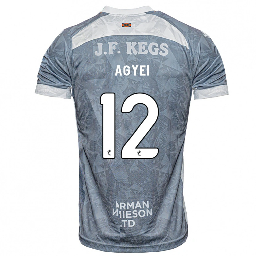 Danxen Kinder Emmanuel Agyei #12 Hellgrau Auswärtstrikot Trikot 2026/27 T-Shirt
