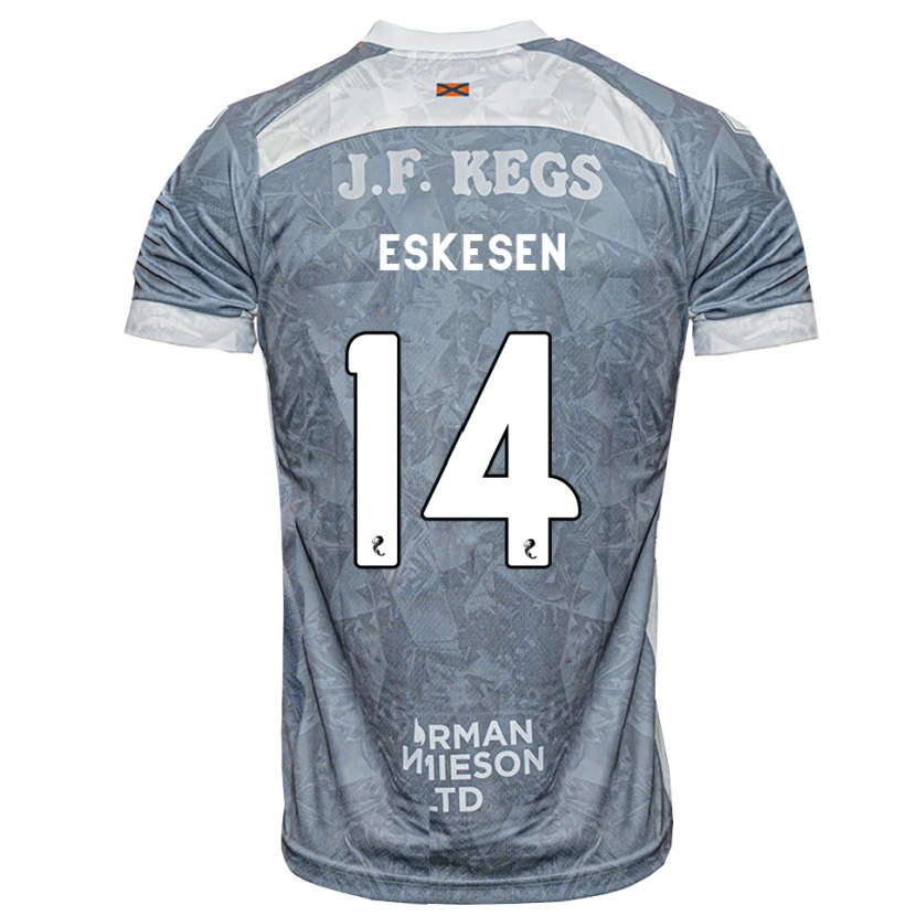 Danxen Kinder Julius Eskesen #14 Hellgrau Auswärtstrikot Trikot 2026/27 T-Shirt