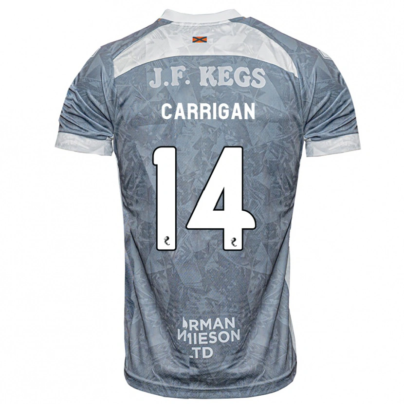 Danxen Kinder Leo Carrigan #14 Hellgrau Auswärtstrikot Trikot 2026/27 T-Shirt