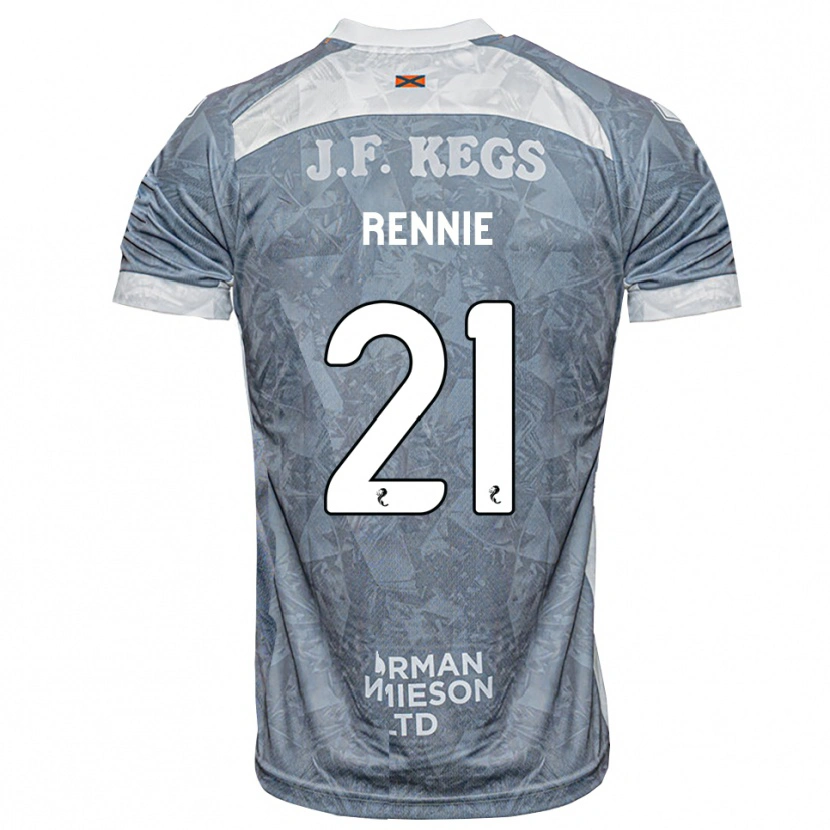 Danxen Kinder Beth Rennie #21 Hellgrau Auswärtstrikot Trikot 2026/27 T-Shirt