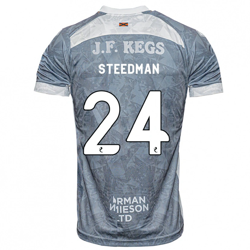 Danxen Kinder Laura Steedman #24 Hellgrau Auswärtstrikot Trikot 2026/27 T-Shirt