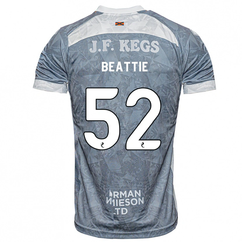 Danxen Kinder Calvin Beattie #52 Hellgrau Auswärtstrikot Trikot 2026/27 T-Shirt