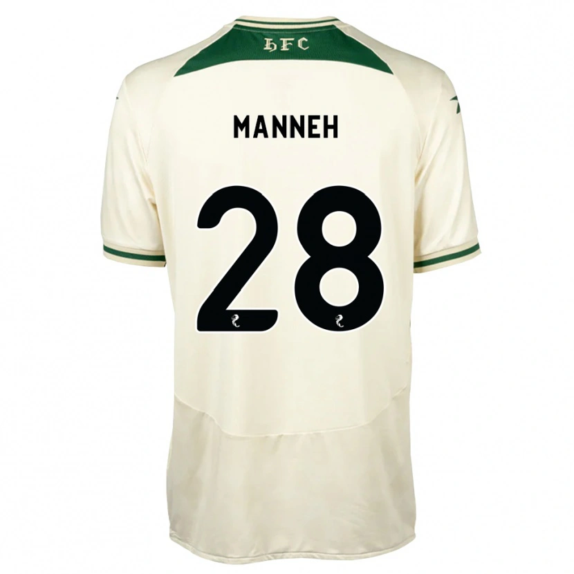 Danxen Kinder Alasana Manneh #28 Weiß Waldgrün Auswärtstrikot Trikot 2026/27 T-Shirt