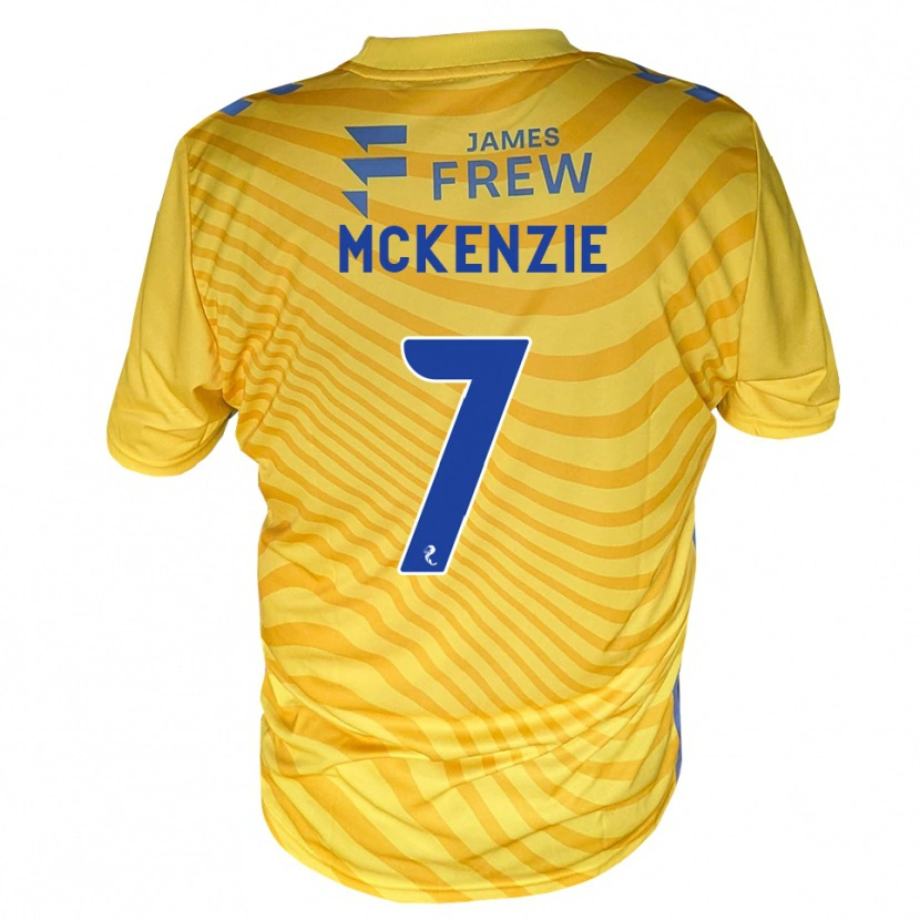 Danxen Kinder Rory Mckenzie #7 Königsblau Gelb Auswärtstrikot Trikot 2026/27 T-Shirt