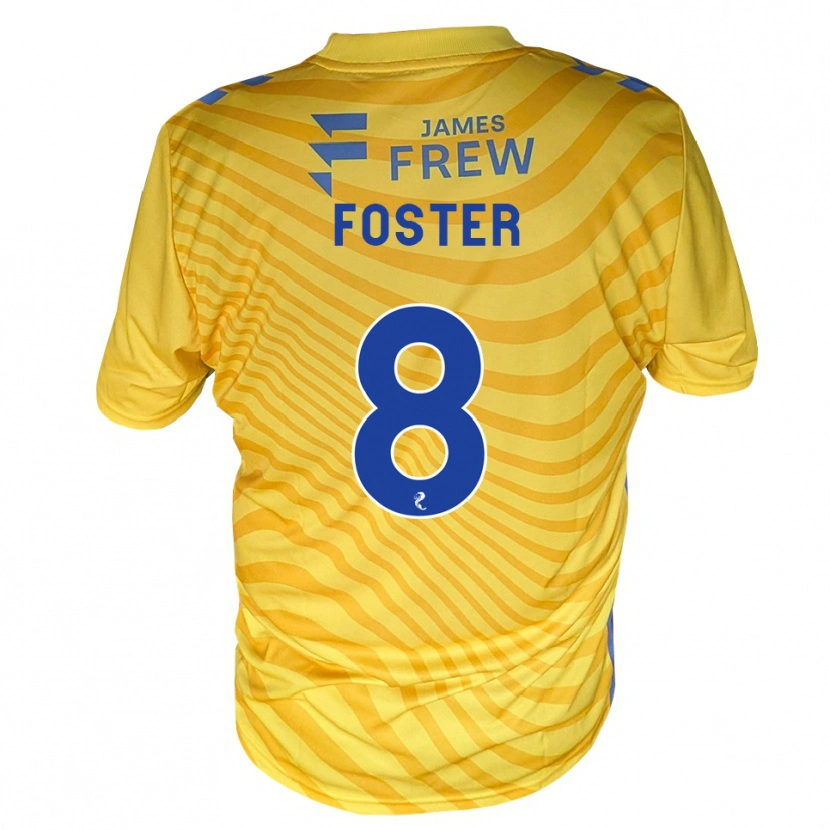 Danxen Kinder Logan Foster #8 Königsblau Gelb Auswärtstrikot Trikot 2026/27 T-Shirt