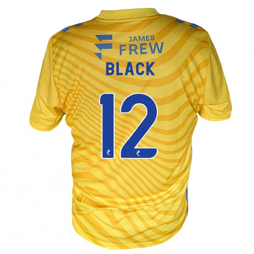 Danxen Kinder Kai Black #12 Königsblau Gelb Auswärtstrikot Trikot 2026/27 T-Shirt