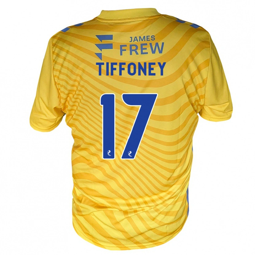 Danxen Kinder Scott Tiffoney #17 Königsblau Gelb Auswärtstrikot Trikot 2026/27 T-Shirt