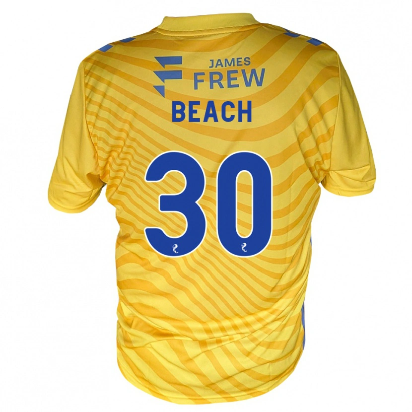 Danxen Kinder Eddie Beach #30 Königsblau Gelb Auswärtstrikot Trikot 2026/27 T-Shirt