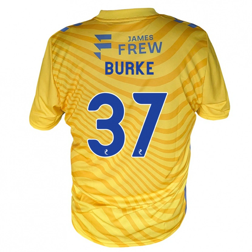 Danxen Kinder Cole Burke #37 Königsblau Gelb Auswärtstrikot Trikot 2026/27 T-Shirt