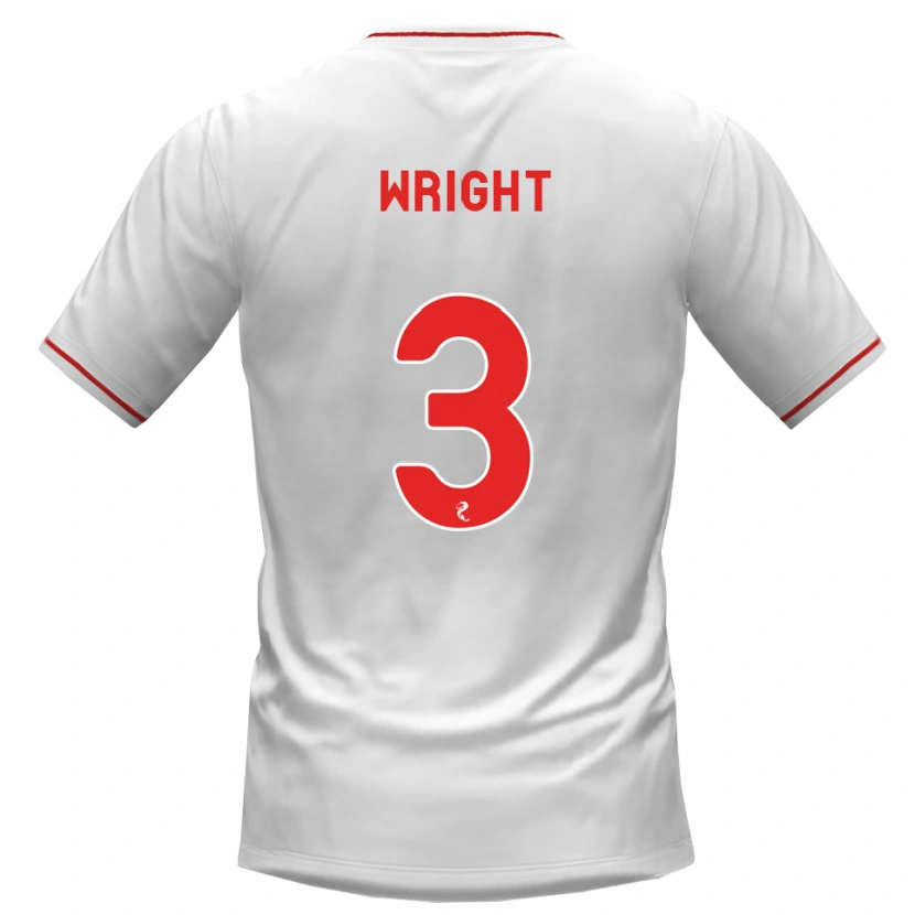 Danxen Kinder Duncan Wright #3 Weiß Rot Auswärtstrikot Trikot 2026/27 T-Shirt
