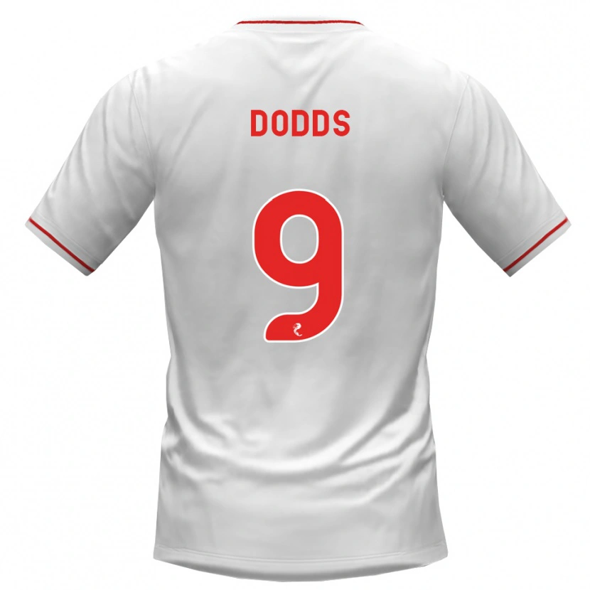 Danxen Kinder Jen Dodds #9 Weiß Rot Auswärtstrikot Trikot 2026/27 T-Shirt