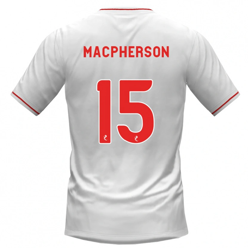 Danxen Kinder Cammy Macpherson #15 Weiß Rot Auswärtstrikot Trikot 2026/27 T-Shirt