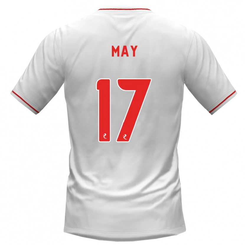 Danxen Kinder Stevie May #17 Weiß Rot Auswärtstrikot Trikot 2026/27 T-Shirt