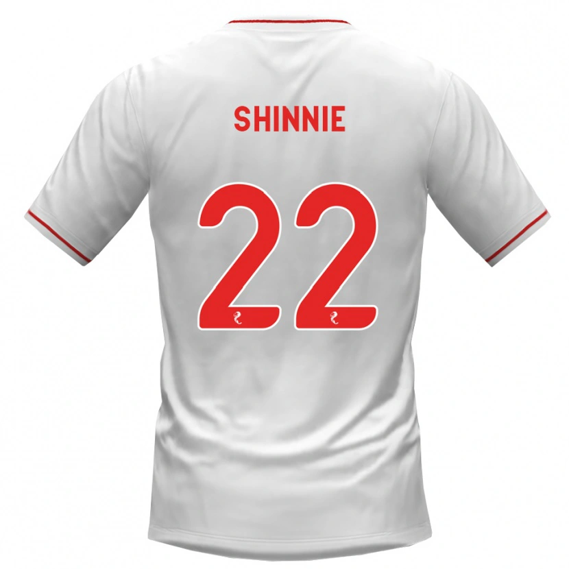 Danxen Kinder Andrew Shinnie #22 Weiß Rot Auswärtstrikot Trikot 2026/27 T-Shirt