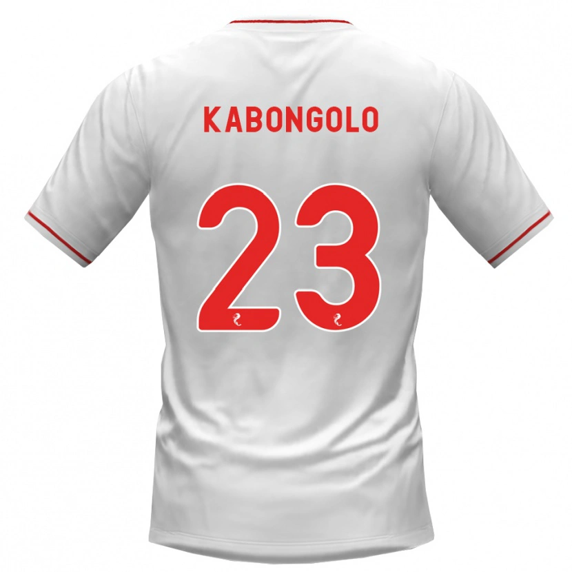 Danxen Kinder Brooklyn Kabongolo #23 Weiß Rot Auswärtstrikot Trikot 2026/27 T-Shirt