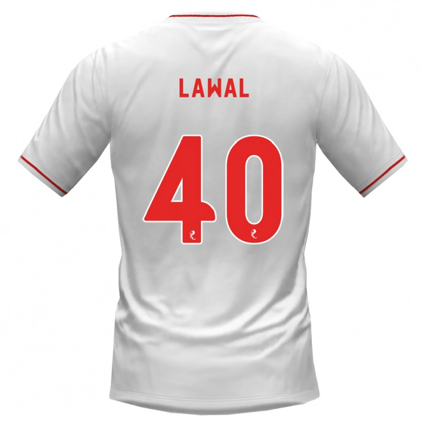 Danxen Kinder Samson Lawal #40 Weiß Rot Auswärtstrikot Trikot 2026/27 T-Shirt