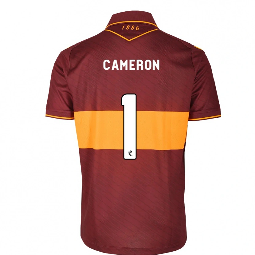 Danxen Kinder Rebecca Cameron #1 Orange Maroon Auswärtstrikot Trikot 2026/27 T-Shirt