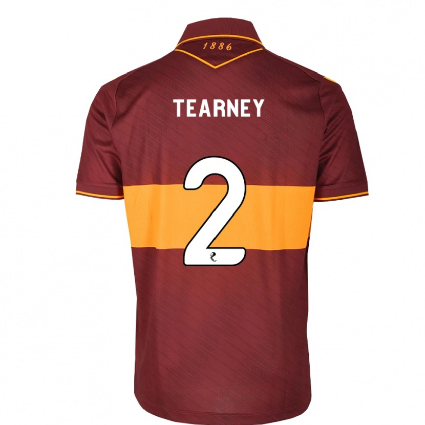Danxen Kinder Aiden Tearney #2 Orange Maroon Auswärtstrikot Trikot 2026/27 T-Shirt