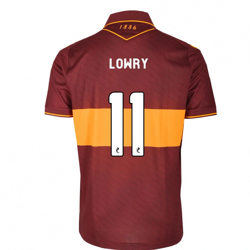 Danxen Kinder Alex Lowry #11 Orange Maroon Auswärtstrikot Trikot 2026/27 T-Shirt