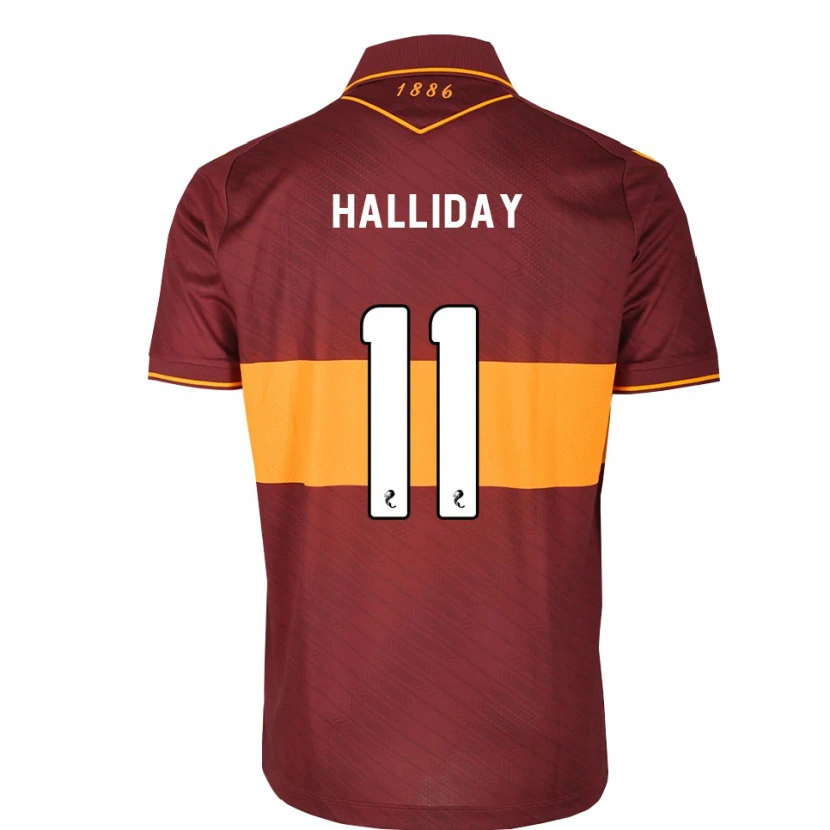 Danxen Kinder Andy Halliday #11 Orange Maroon Auswärtstrikot Trikot 2026/27 T-Shirt