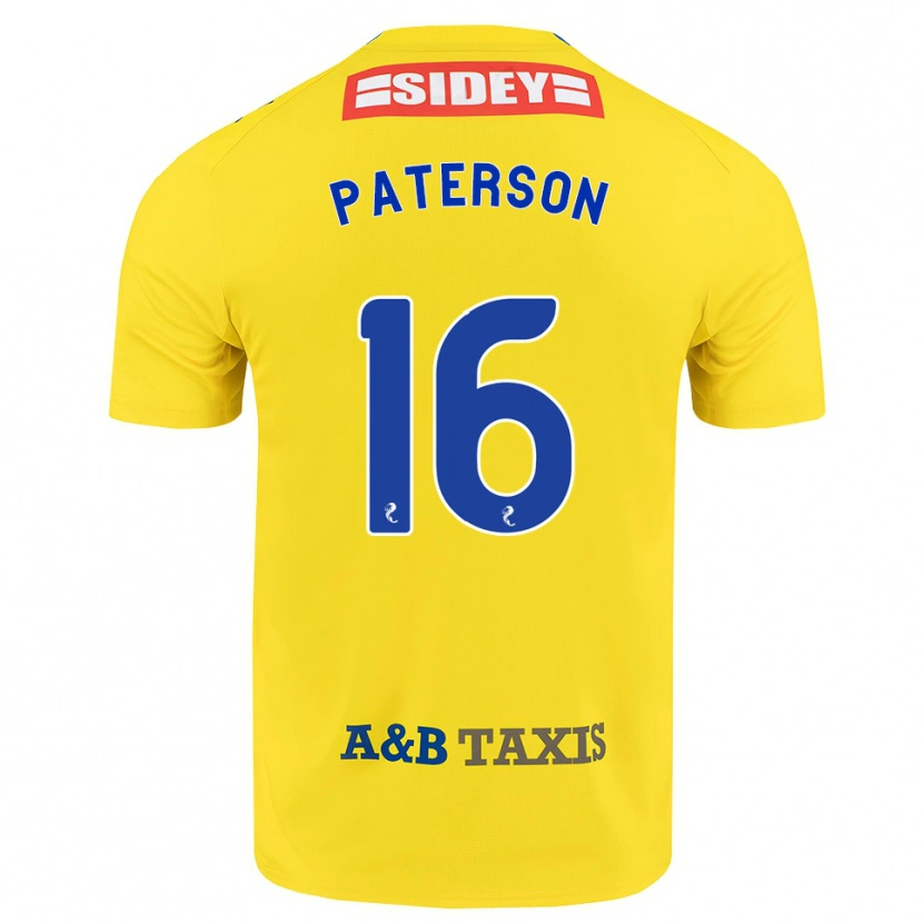 Danxen Kinder Megan Paterson #16 Gelb Blau Schwarz Auswärtstrikot Trikot 2026/27 T-Shirt