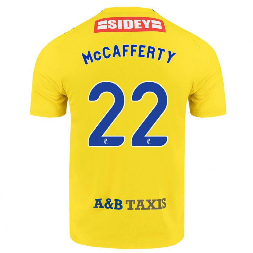 Danxen Kinder Eirinn Mccafferty #22 Gelb Blau Schwarz Auswärtstrikot Trikot 2026/27 T-Shirt