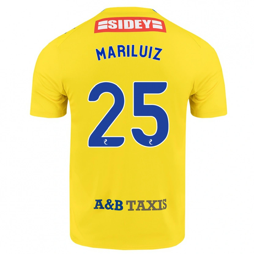 Danxen Kinder Mariluiz Sanchez #25 Gelb Blau Schwarz Auswärtstrikot Trikot 2026/27 T-Shirt