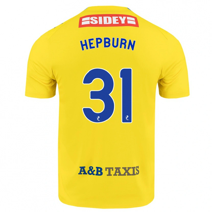 Danxen Kinder Craig Hepburn #31 Gelb Blau Schwarz Auswärtstrikot Trikot 2026/27 T-Shirt