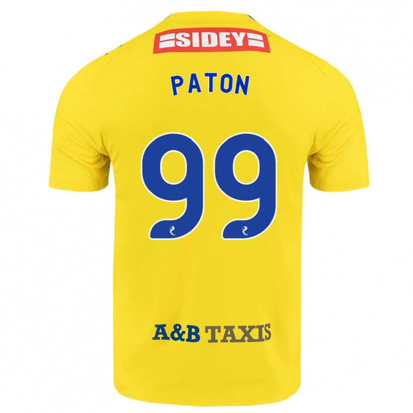 Danxen Kinder Ruari Paton #99 Gelb Blau Schwarz Auswärtstrikot Trikot 2026/27 T-Shirt
