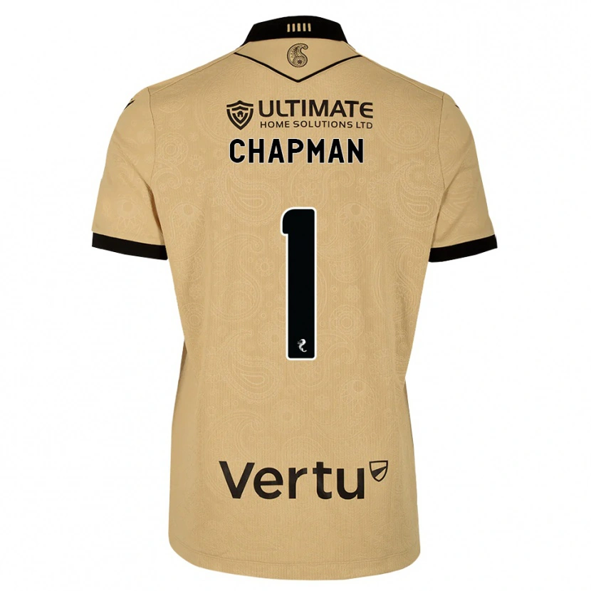 Danxen Kinder Jacob Chapman #1 Burlywood Schwarz Auswärtstrikot Trikot 2026/27 T-Shirt