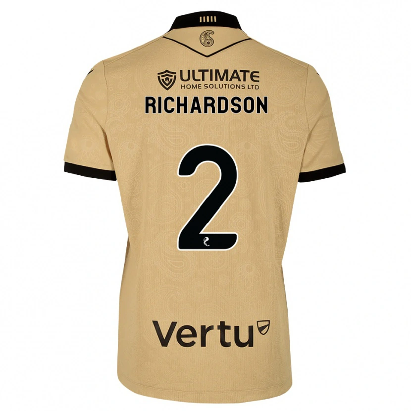 Danxen Kinder Jayden Richardson #2 Burlywood Schwarz Auswärtstrikot Trikot 2026/27 T-Shirt