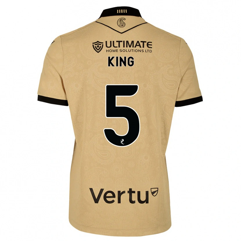 Danxen Kinder Richard King #5 Burlywood Schwarz Auswärtstrikot Trikot 2026/27 T-Shirt