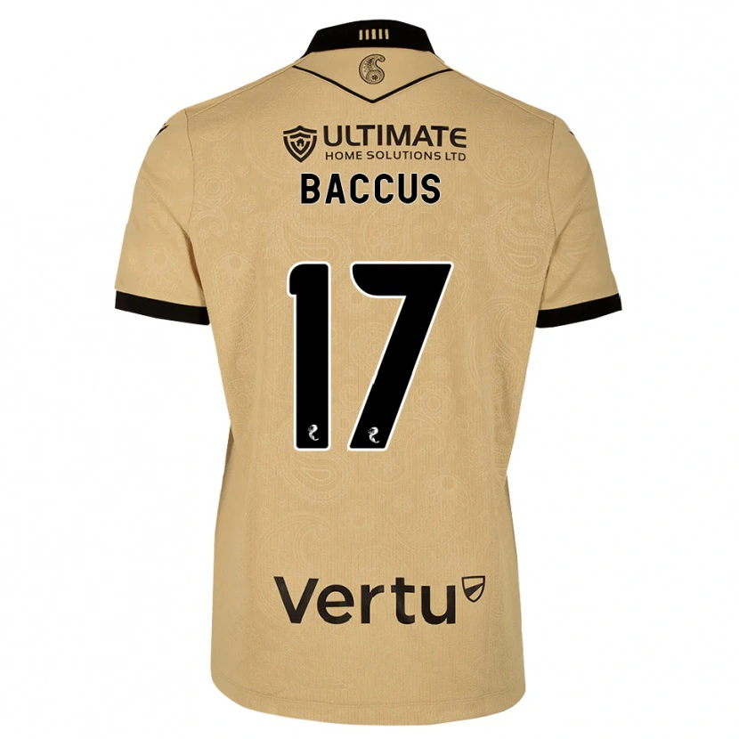 Danxen Kinder Keanu Baccus #17 Burlywood Schwarz Auswärtstrikot Trikot 2026/27 T-Shirt