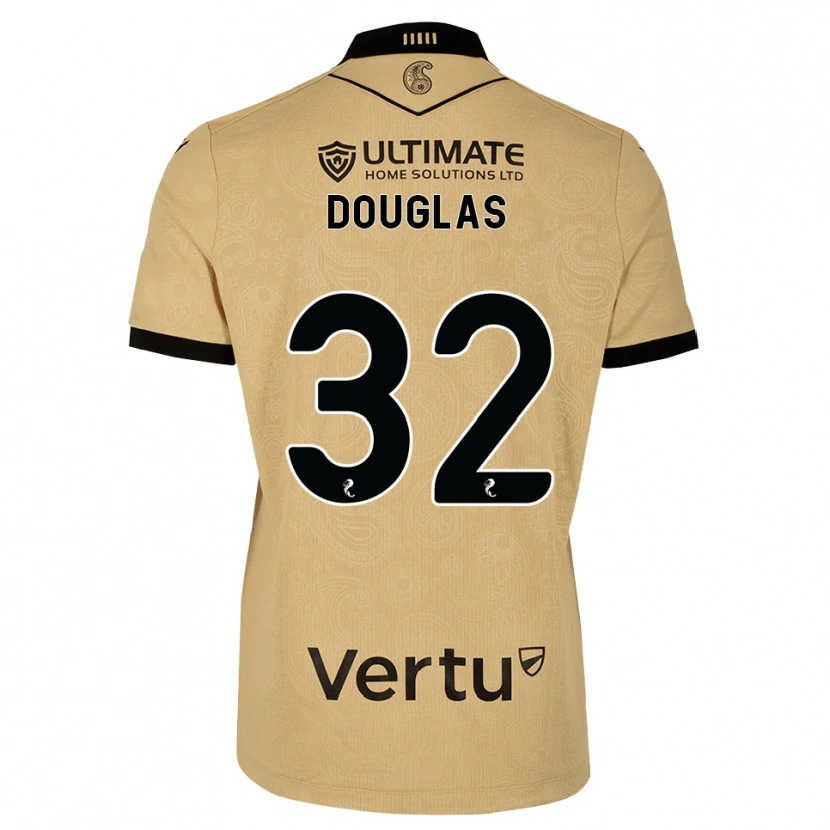 Danxen Kinder Luke Douglas #32 Burlywood Schwarz Auswärtstrikot Trikot 2026/27 T-Shirt