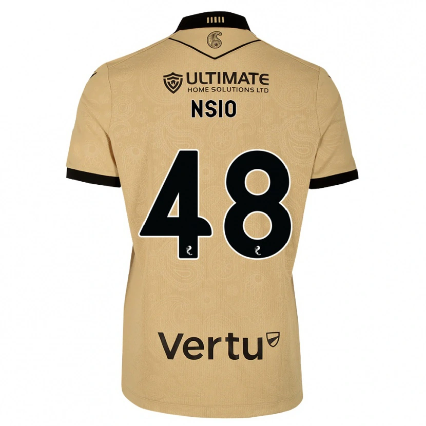 Danxen Kinder Paul Nsio #48 Burlywood Schwarz Auswärtstrikot Trikot 2026/27 T-Shirt