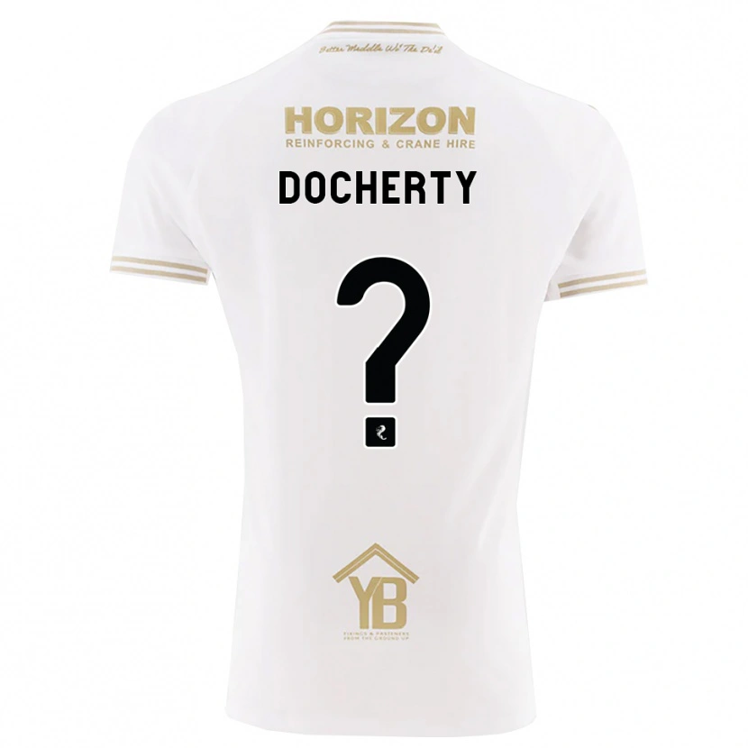 Danxen Kinder Rachel Docherty #0 Weizen Weiß Auswärtstrikot Trikot 2026/27 T-Shirt