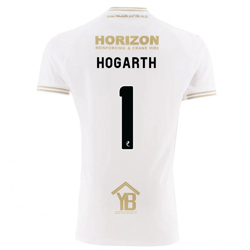 Danxen Kinder Nicky Hogarth #1 Weizen Weiß Auswärtstrikot Trikot 2026/27 T-Shirt