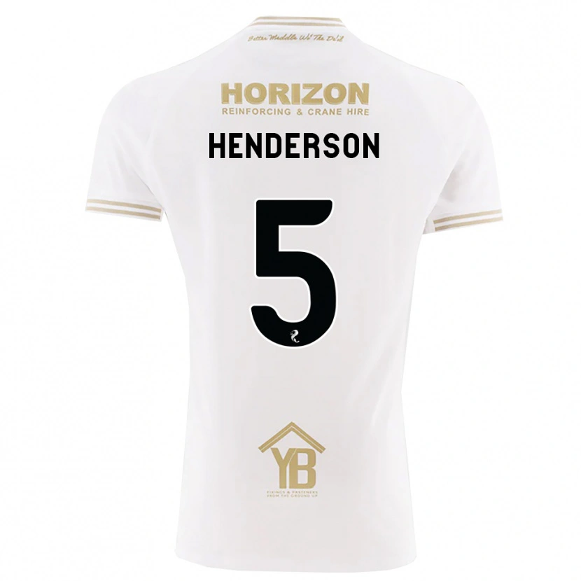 Danxen Kinder Liam Henderson #5 Weizen Weiß Auswärtstrikot Trikot 2026/27 T-Shirt