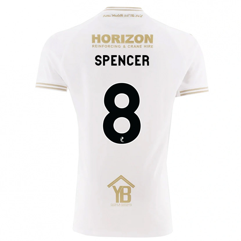 Danxen Kinder Brad Spencer #8 Weizen Weiß Auswärtstrikot Trikot 2026/27 T-Shirt