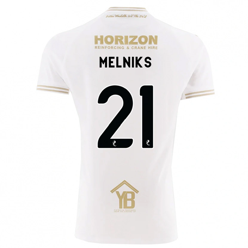 Danxen Kinder Deniss Melniks #21 Weizen Weiß Auswärtstrikot Trikot 2026/27 T-Shirt
