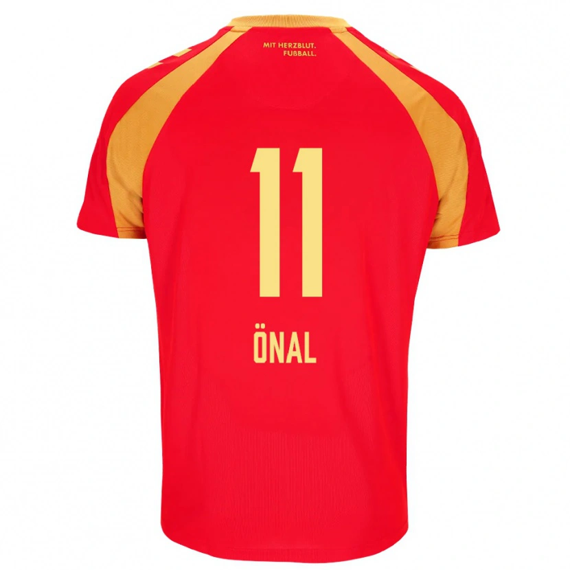 Danxen Kinder Umut Önal #11 Rot Orange Schwarz Auswärtstrikot Trikot 2026/27 T-Shirt