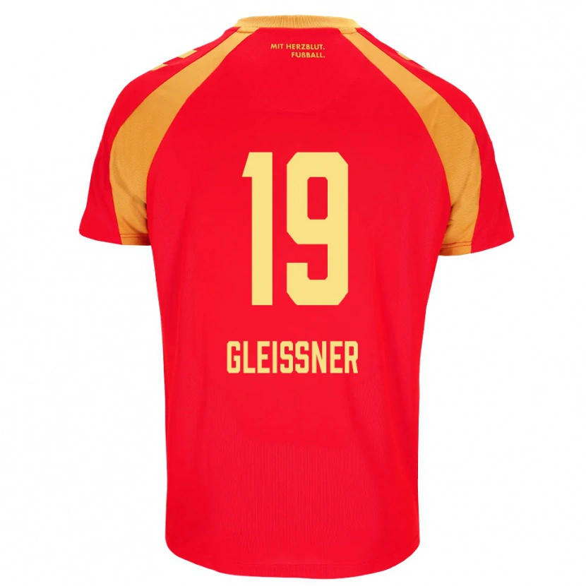 Danxen Kinder Kevin Gleissner #19 Rot Orange Schwarz Auswärtstrikot Trikot 2026/27 T-Shirt