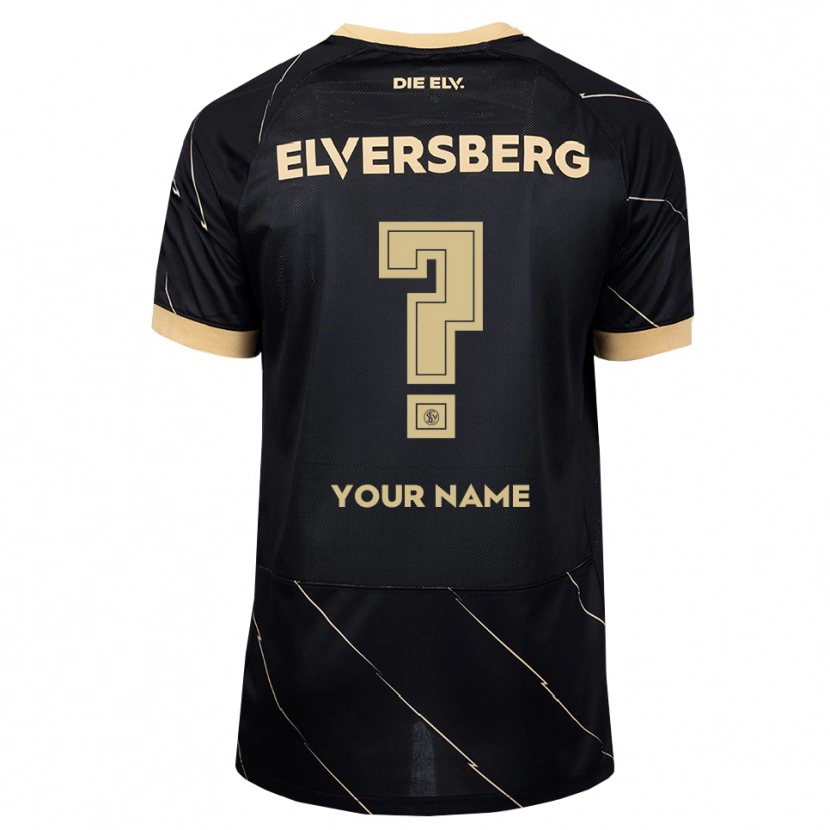Danxen Kinder Ihren Namen #0 Schwarz Braun Auswärtstrikot Trikot 2026/27 T-Shirt