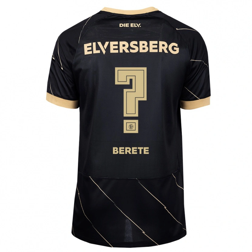 Danxen Kinder Bilal Berete #0 Schwarz Braun Auswärtstrikot Trikot 2026/27 T-Shirt