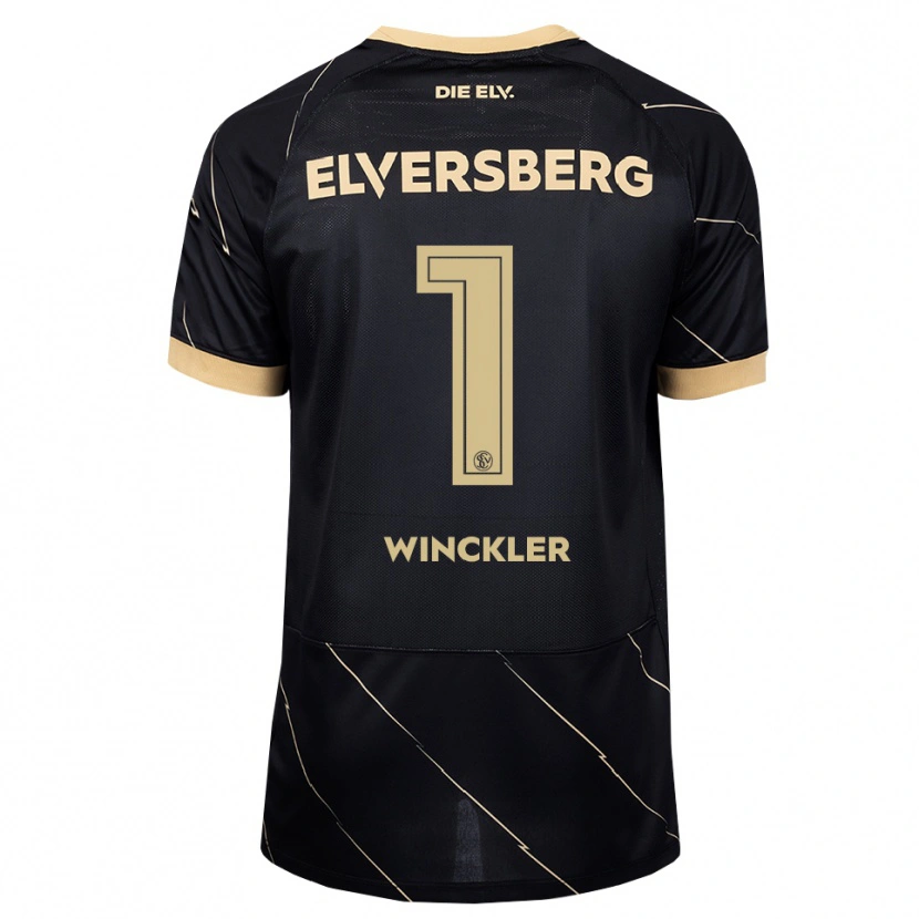 Danxen Kinder Nadine Winckler #1 Schwarz Braun Auswärtstrikot Trikot 2026/27 T-Shirt