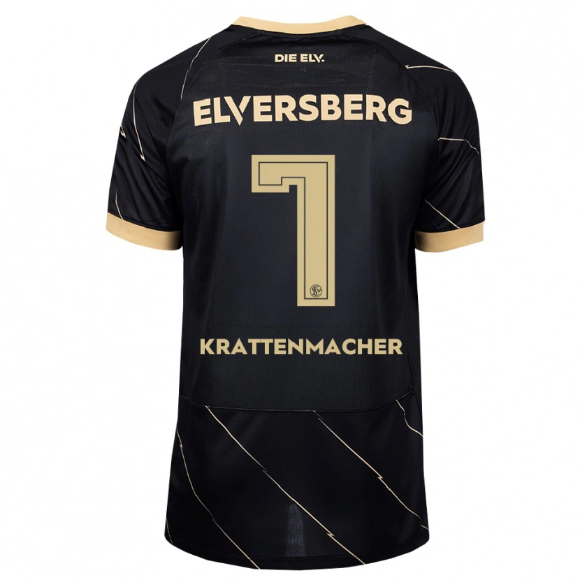 Danxen Kinder Maurice Krattenmacher #7 Schwarz Braun Auswärtstrikot Trikot 2026/27 T-Shirt