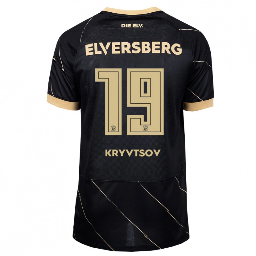 Danxen Kinder Nikita Kryvtsov #19 Schwarz Braun Auswärtstrikot Trikot 2026/27 T-Shirt