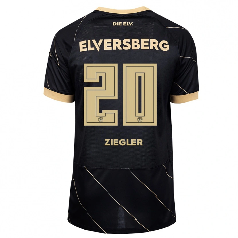 Danxen Kinder Anton Ziegler #20 Schwarz Braun Auswärtstrikot Trikot 2026/27 T-Shirt